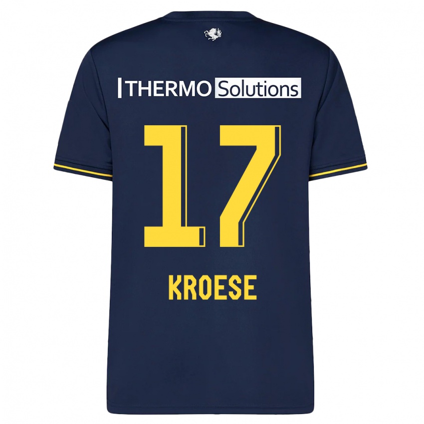 Kinder Fieke Kroese #17 Marine Auswärtstrikot Trikot 2023/24 T-Shirt Schweiz