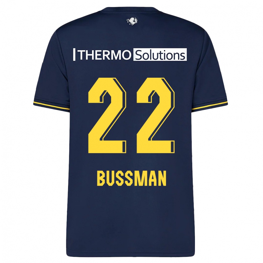 Kinder Fiene Bussman #22 Marine Auswärtstrikot Trikot 2023/24 T-Shirt Schweiz