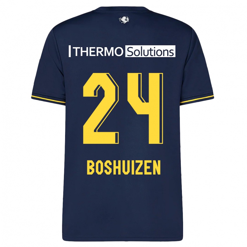 Kinder Annouk Boshuizen #24 Marine Auswärtstrikot Trikot 2023/24 T-Shirt Schweiz