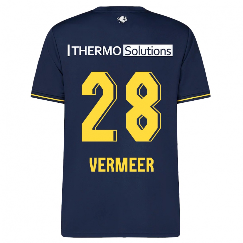 Kinder Sofie Rianne Vermeer #28 Marine Auswärtstrikot Trikot 2023/24 T-Shirt Schweiz