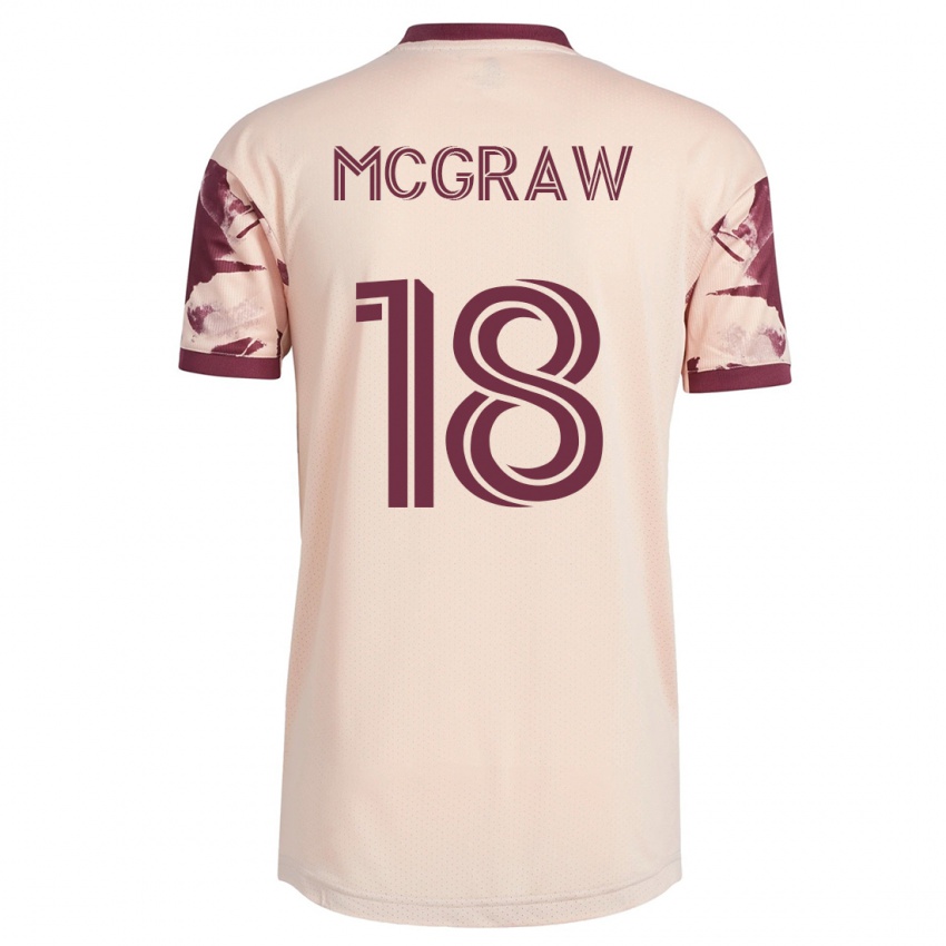 Kinder Zac Mcgraw #18 Cremefarben Auswärtstrikot Trikot 2023/24 T-Shirt Schweiz