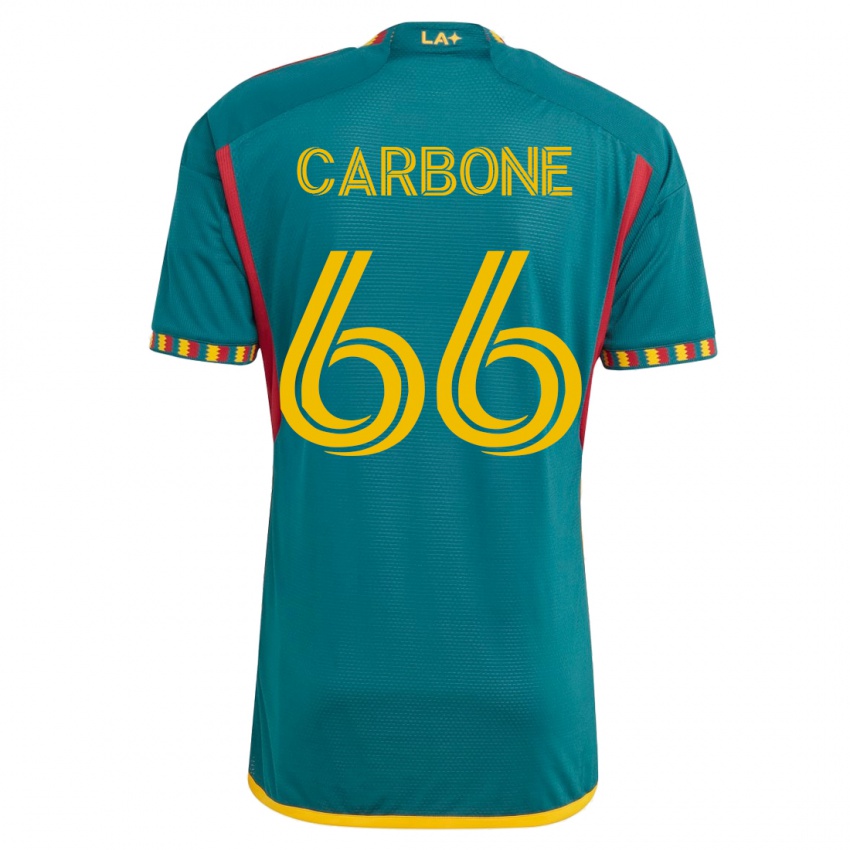 Kinder Matteo Carbone #66 Grün Auswärtstrikot Trikot 2023/24 T-Shirt Schweiz