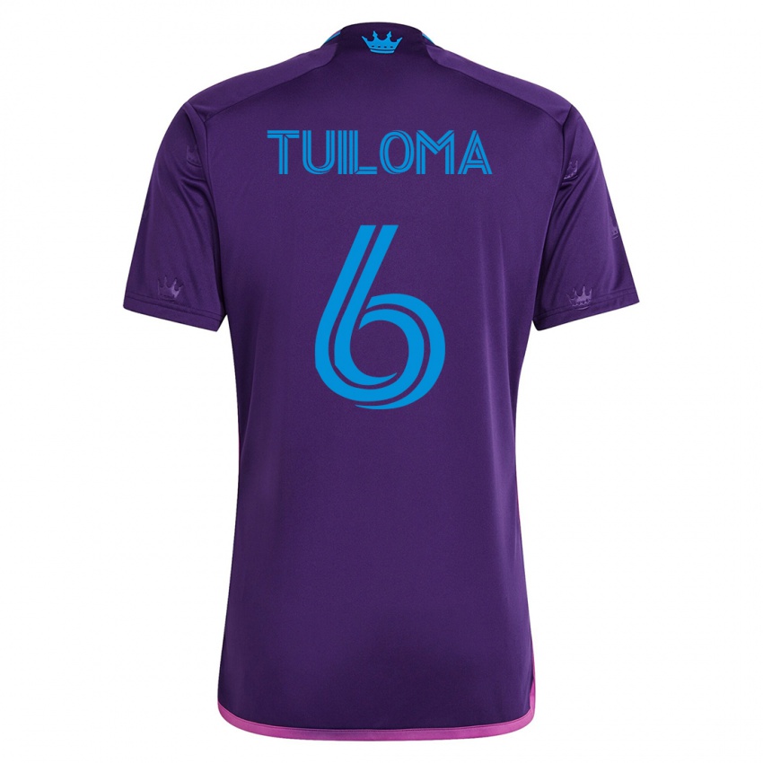 Kinder Bill Tuiloma #6 Violett Auswärtstrikot Trikot 2023/24 T-Shirt Schweiz