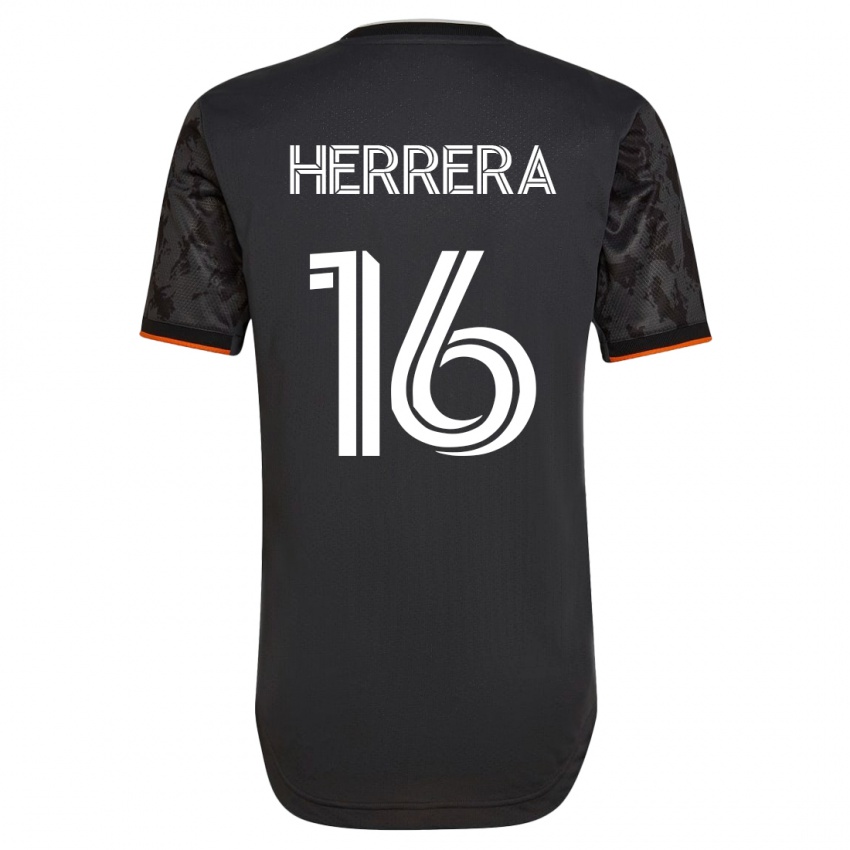 Kinder Hector Herrera #16 Schwarz Auswärtstrikot Trikot 2023/24 T-Shirt Schweiz