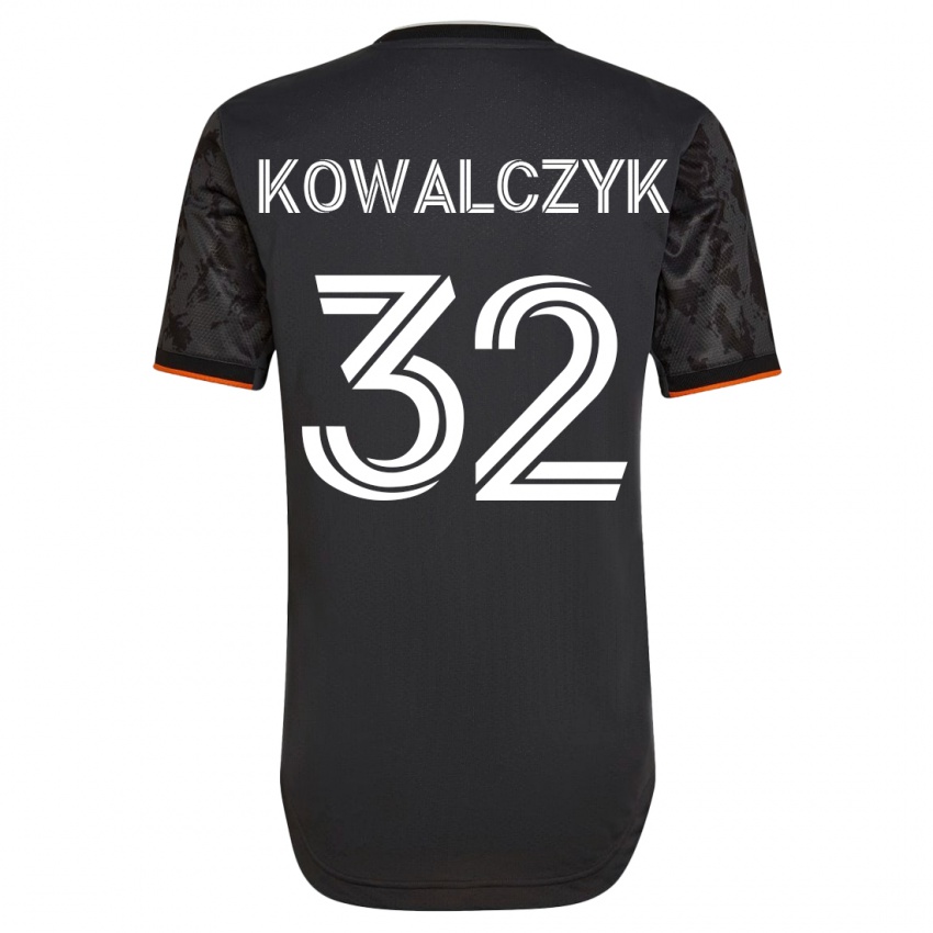 Kinder Sebastian Kowalczyk #32 Schwarz Auswärtstrikot Trikot 2023/24 T-Shirt Schweiz