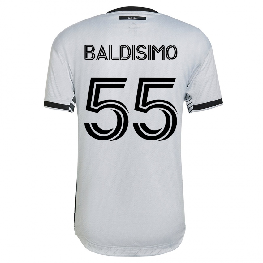 Kinder Michael Baldisimo #55 Weiß Auswärtstrikot Trikot 2023/24 T-Shirt Schweiz