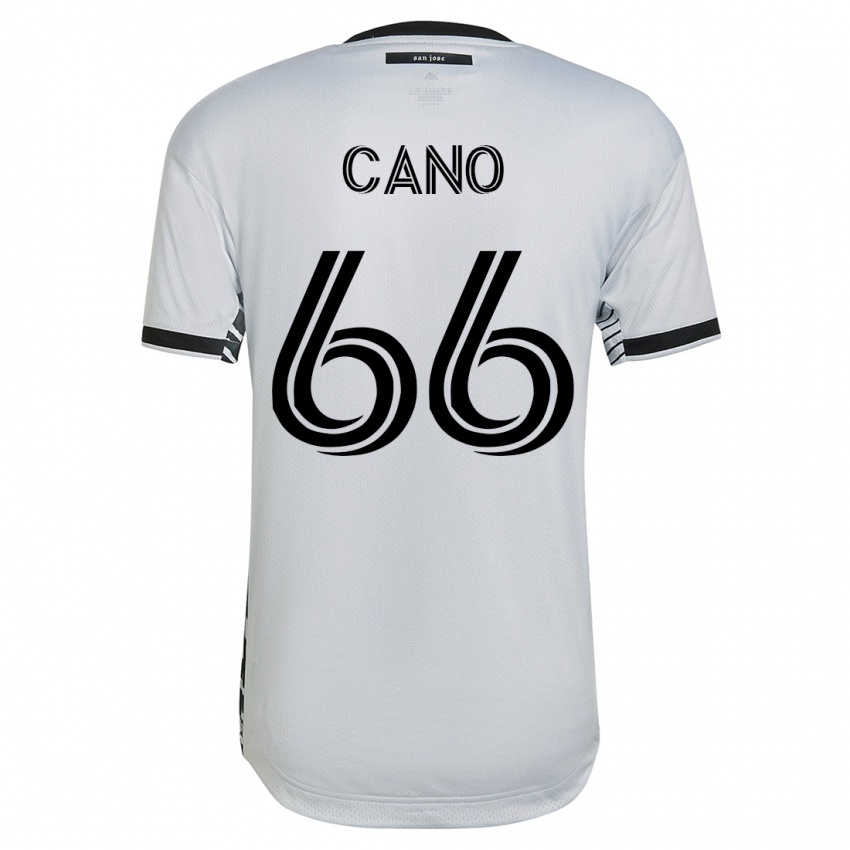 Kinder Alejandro Cano #66 Weiß Auswärtstrikot Trikot 2023/24 T-Shirt Schweiz