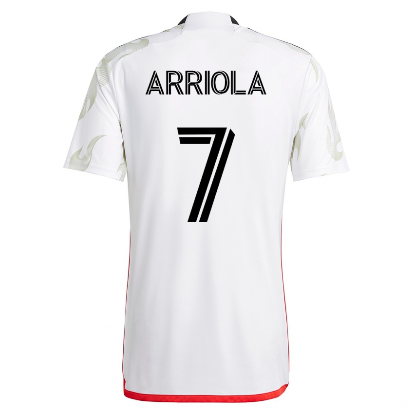 Kinder Paul Arriola #7 Weiß Auswärtstrikot Trikot 2023/24 T-Shirt Schweiz