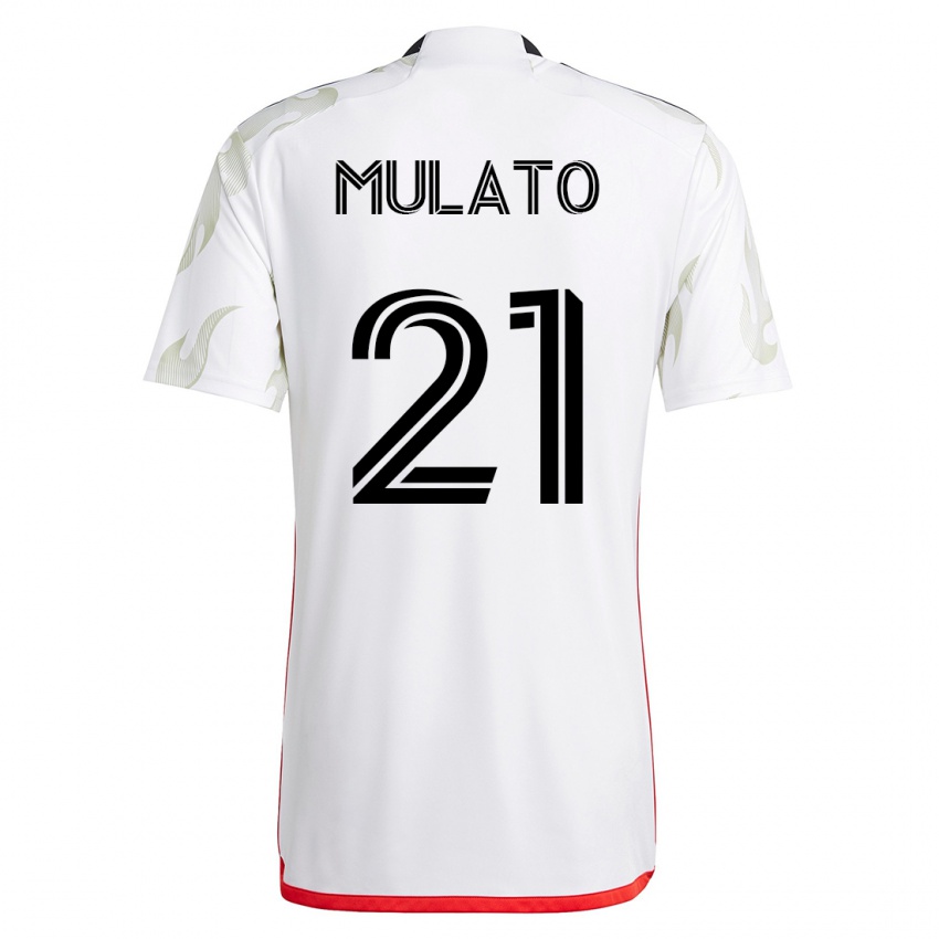 Kinder José Mulato #21 Weiß Auswärtstrikot Trikot 2023/24 T-Shirt Schweiz
