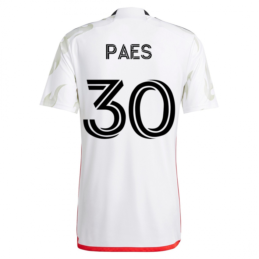 Kinder Maarten Paes #30 Weiß Auswärtstrikot Trikot 2023/24 T-Shirt Schweiz