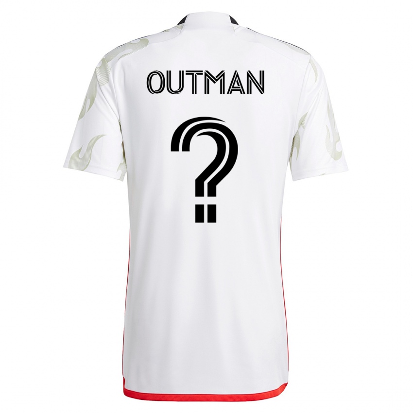 Kinder Bryce Outman #0 Weiß Auswärtstrikot Trikot 2023/24 T-Shirt Schweiz