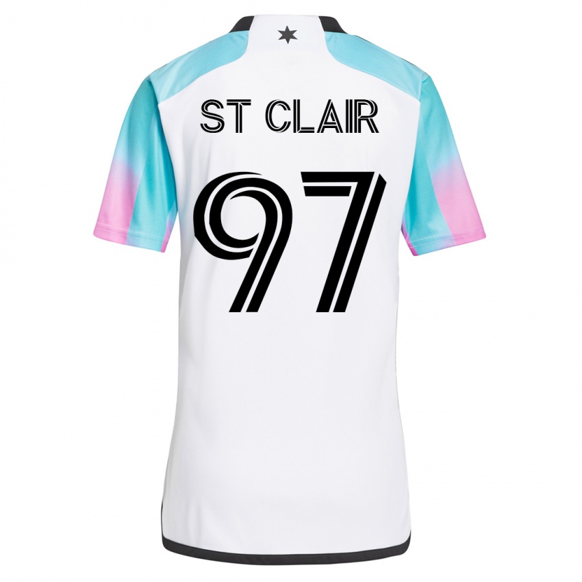 Kinder Dayne St. Clair #97 Weiß Auswärtstrikot Trikot 2023/24 T-Shirt Schweiz