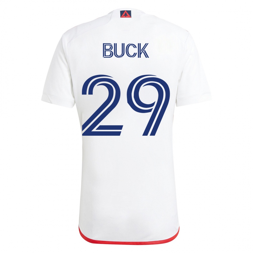 Kinder Noel Buck #29 Weiß Rot Auswärtstrikot Trikot 2023/24 T-Shirt Schweiz