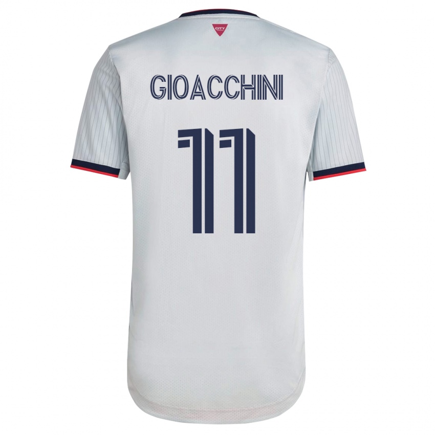 Kinder Nicholas Gioacchini #11 Weiß Auswärtstrikot Trikot 2023/24 T-Shirt Schweiz