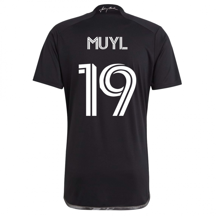 Kinder Alex Muyl #19 Schwarz Auswärtstrikot Trikot 2023/24 T-Shirt Schweiz