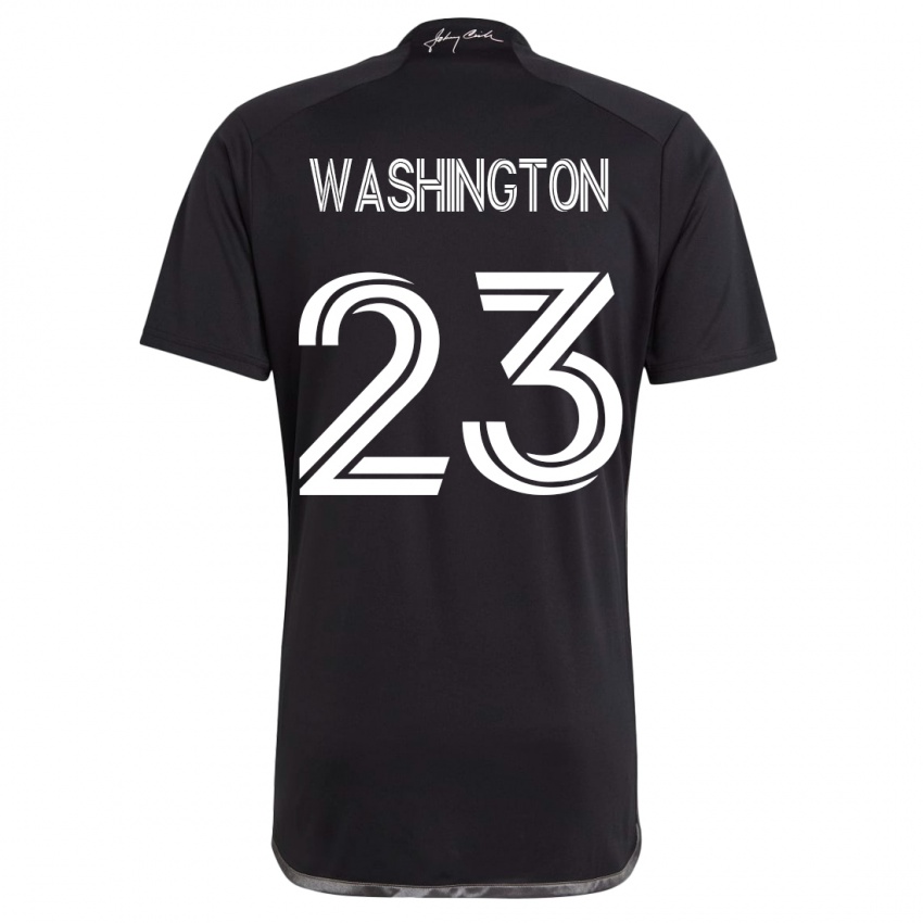 Kinder Taylor Washington #23 Schwarz Auswärtstrikot Trikot 2023/24 T-Shirt Schweiz