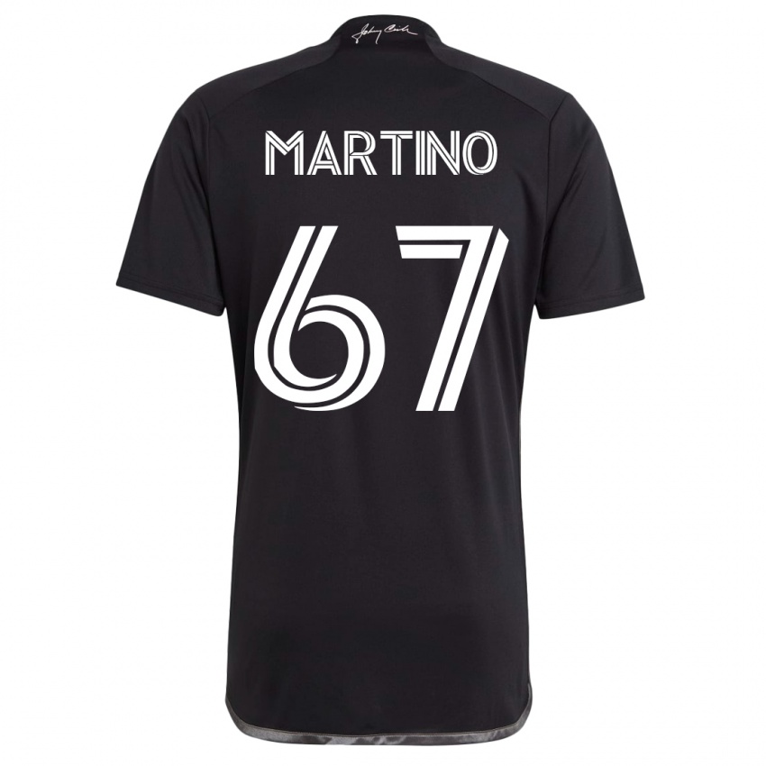 Kinder Ben Martino #67 Schwarz Auswärtstrikot Trikot 2023/24 T-Shirt Schweiz