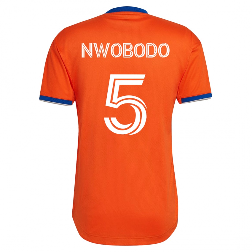 Kinder Obinna Nwobodo #5 Weiß Auswärtstrikot Trikot 2023/24 T-Shirt Schweiz