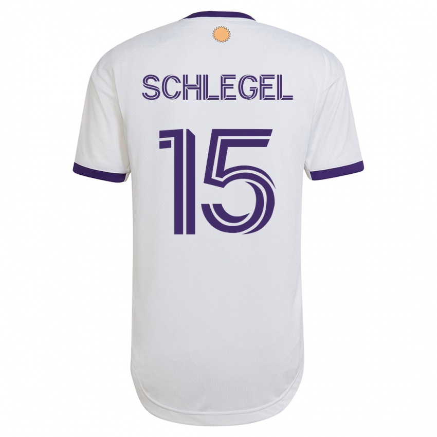 Kinder Rodrigo Schlegel #15 Weiß Auswärtstrikot Trikot 2023/24 T-Shirt Schweiz
