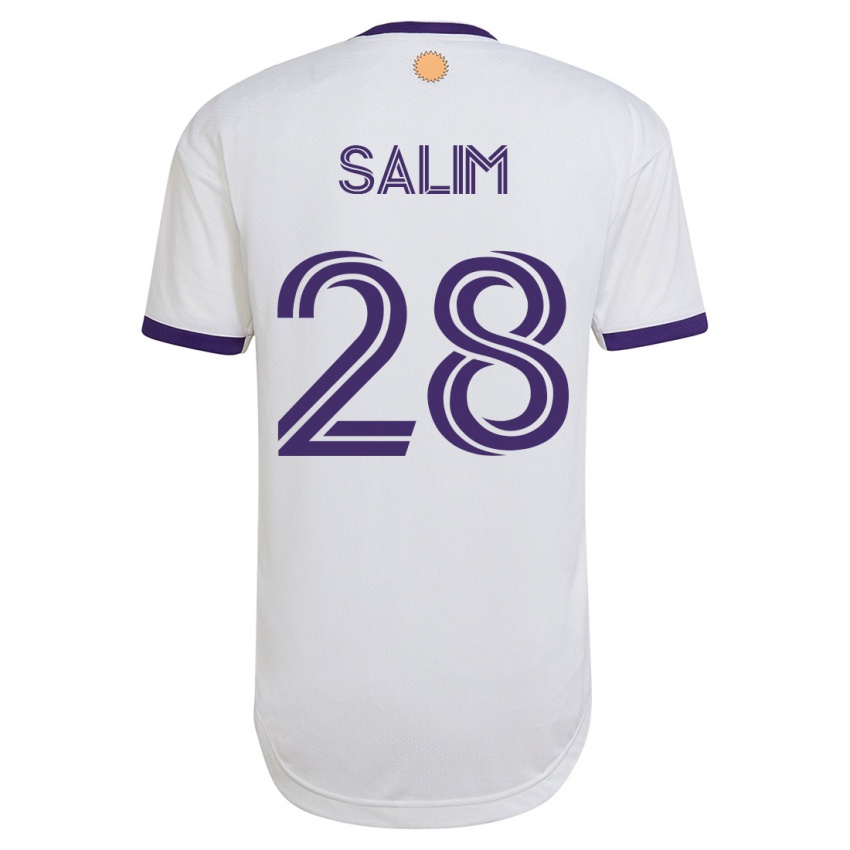 Kinder Abdi Salim #28 Weiß Auswärtstrikot Trikot 2023/24 T-Shirt Schweiz