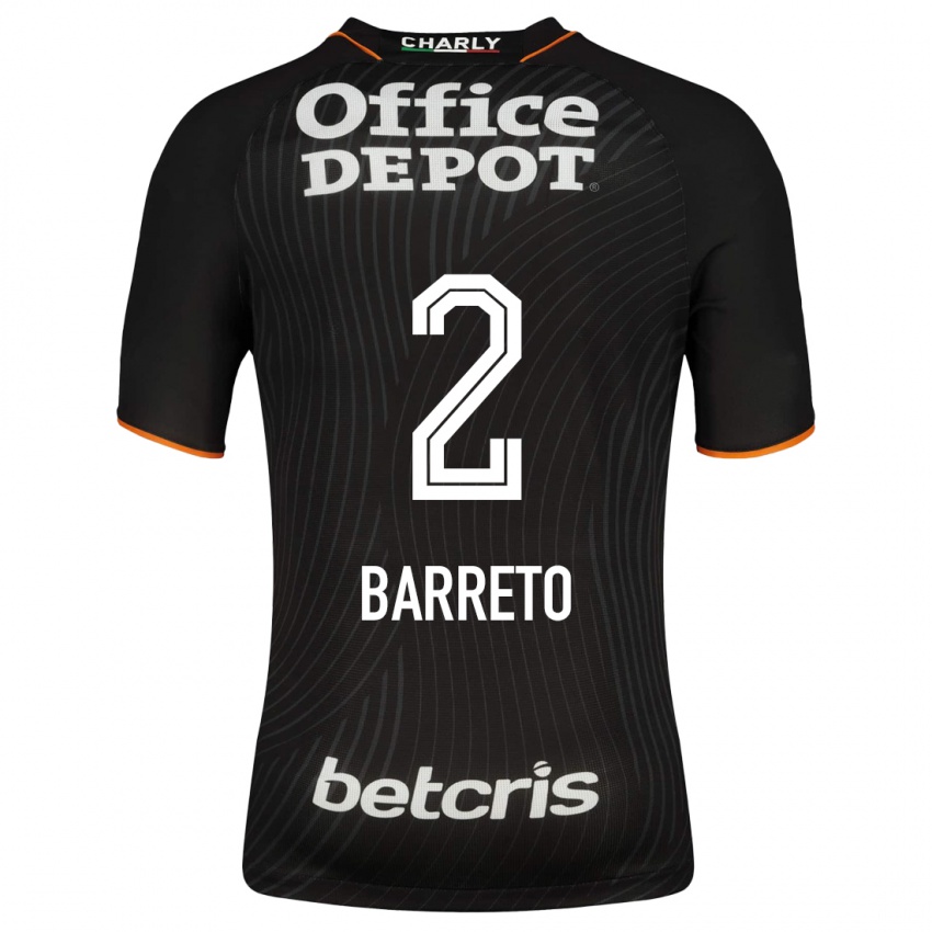 Kinder Sergio Barreto #2 Schwarz Auswärtstrikot Trikot 2023/24 T-Shirt Schweiz