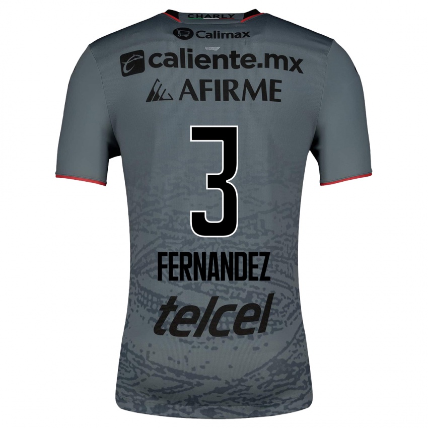 Kinder Rafael Fernández #3 Grau Auswärtstrikot Trikot 2023/24 T-Shirt Schweiz