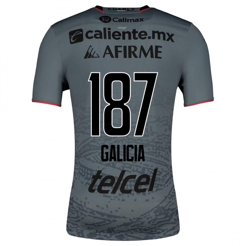 Kinder Carlos Galicia #187 Grau Auswärtstrikot Trikot 2023/24 T-Shirt Schweiz