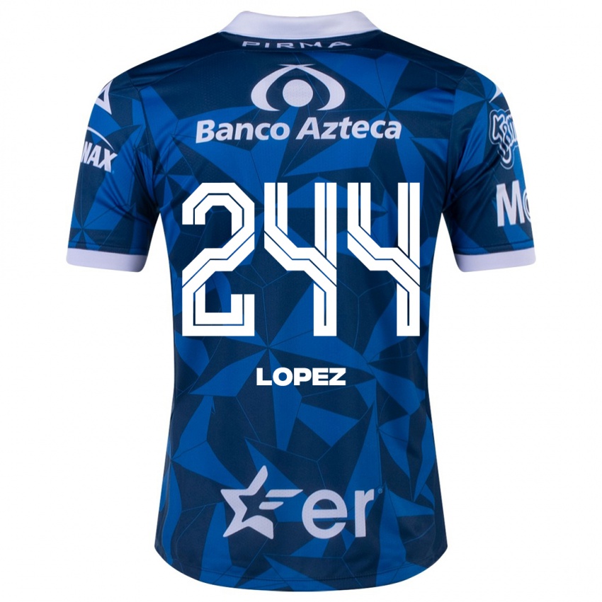 Kinder Daniel López #244 Blau Auswärtstrikot Trikot 2023/24 T-Shirt Schweiz