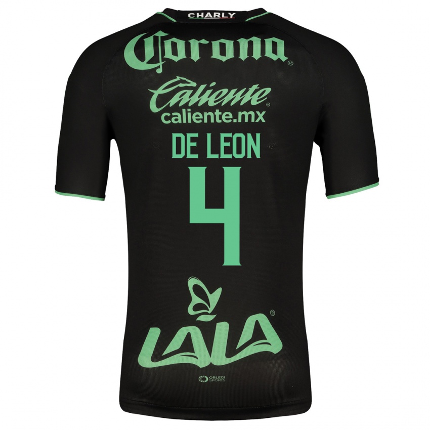 Kinder Lourdes De León #4 Schwarz Auswärtstrikot Trikot 2023/24 T-Shirt Schweiz