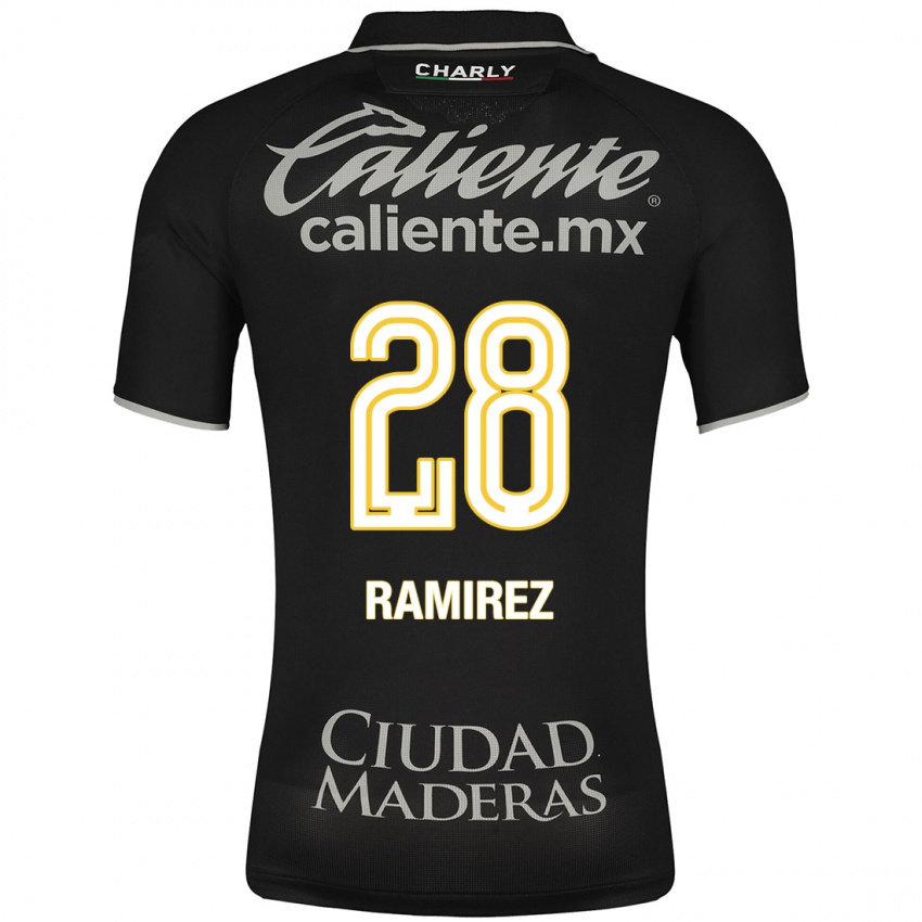 Kinder David Ramírez #28 Schwarz Auswärtstrikot Trikot 2023/24 T-Shirt Schweiz