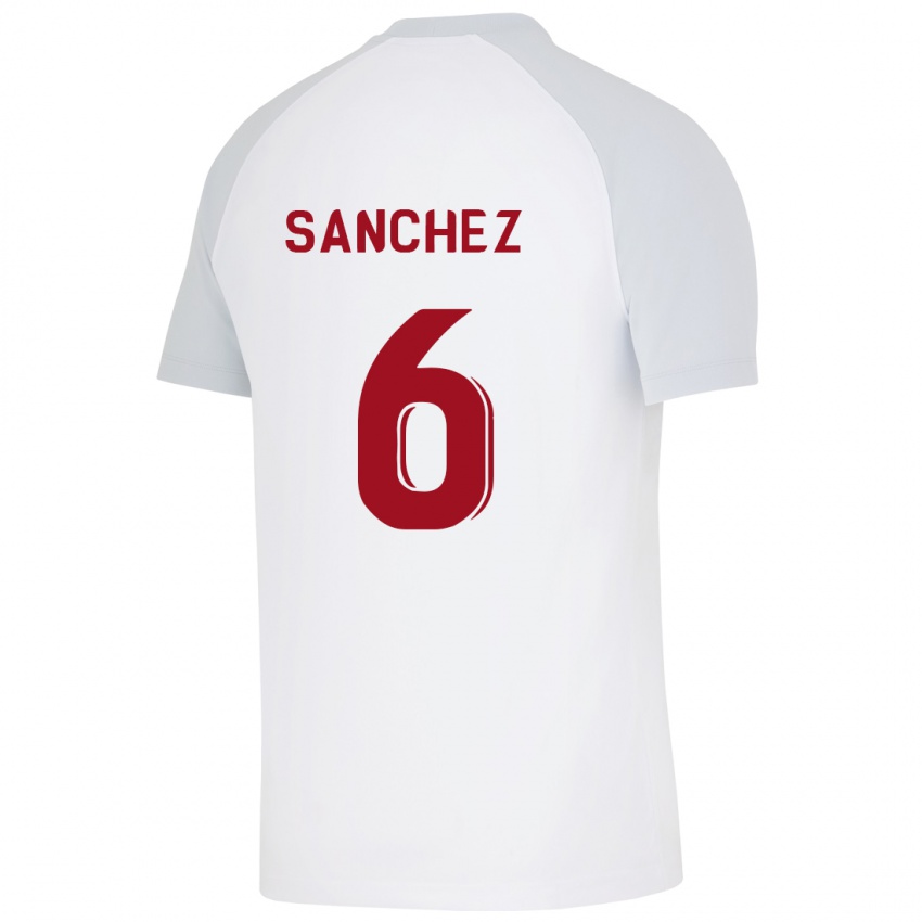 Kinder Davinson Sanchez #6 Weiß Auswärtstrikot Trikot 2023/24 T-Shirt Schweiz