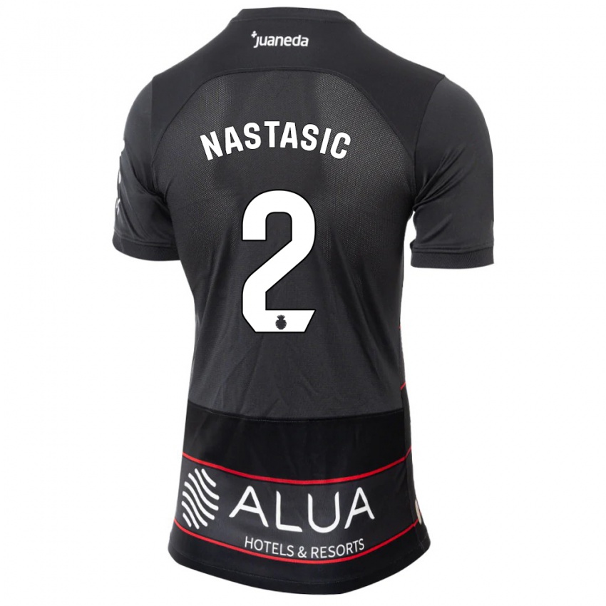 Kinder Matija Nastasic #2 Schwarz Auswärtstrikot Trikot 2023/24 T-Shirt Schweiz