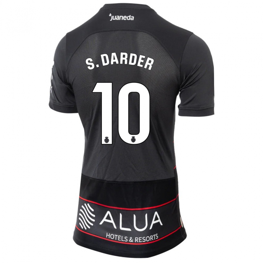 Kinder Sergi Darder #10 Schwarz Auswärtstrikot Trikot 2023/24 T-Shirt Schweiz