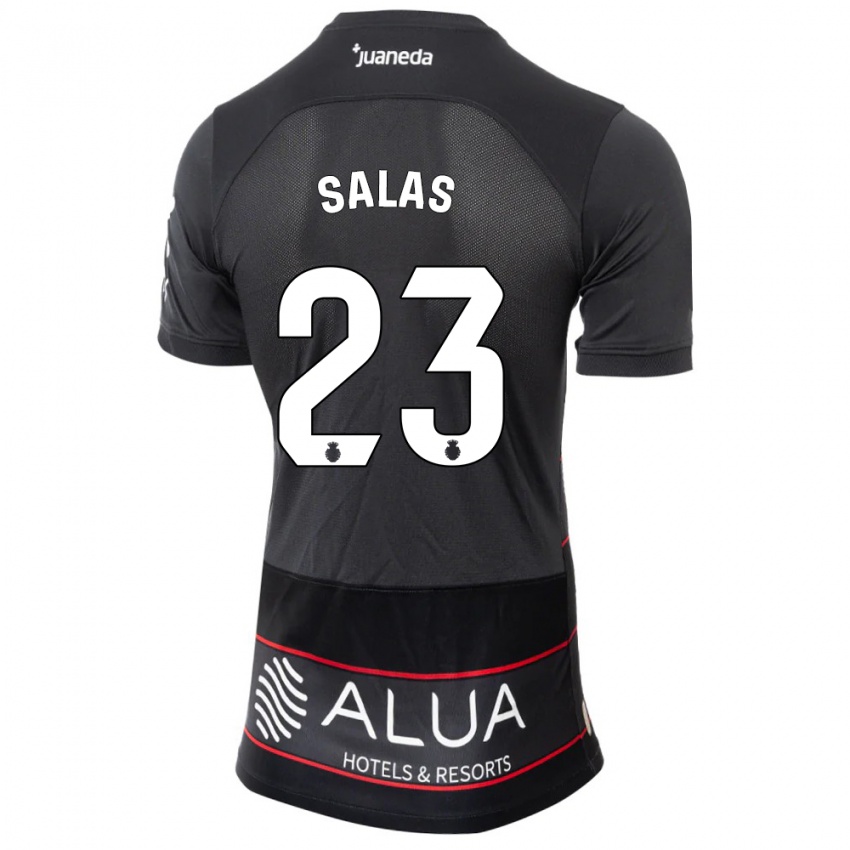 Kinder Jan Salas #23 Schwarz Auswärtstrikot Trikot 2023/24 T-Shirt Schweiz