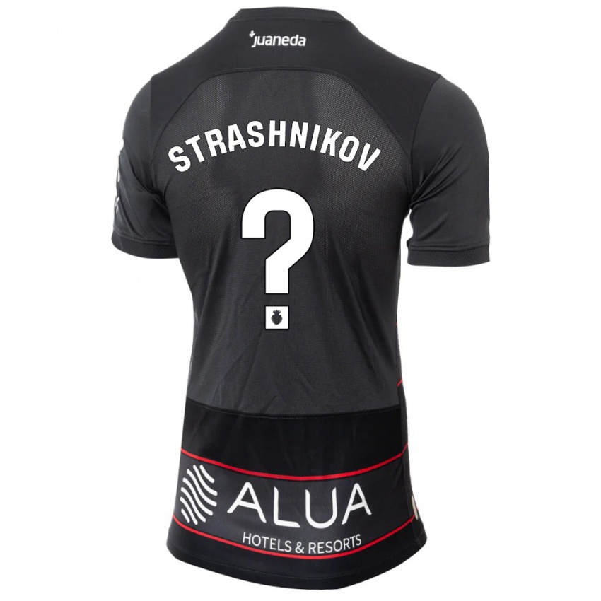 Kinder Nikolay Strashnikov #0 Schwarz Auswärtstrikot Trikot 2023/24 T-Shirt Schweiz