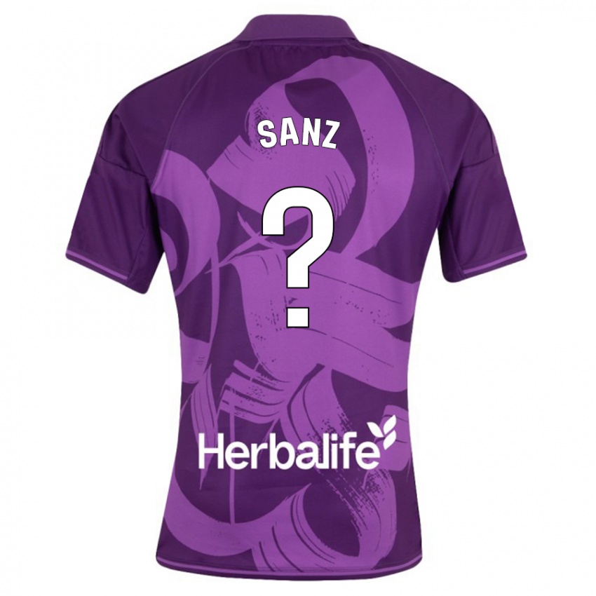 Kinder David Sanz #0 Violett Auswärtstrikot Trikot 2023/24 T-Shirt Schweiz