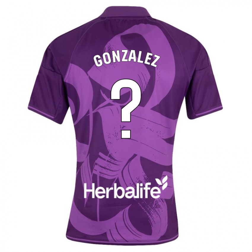 Kinder Santi González #0 Violett Auswärtstrikot Trikot 2023/24 T-Shirt Schweiz