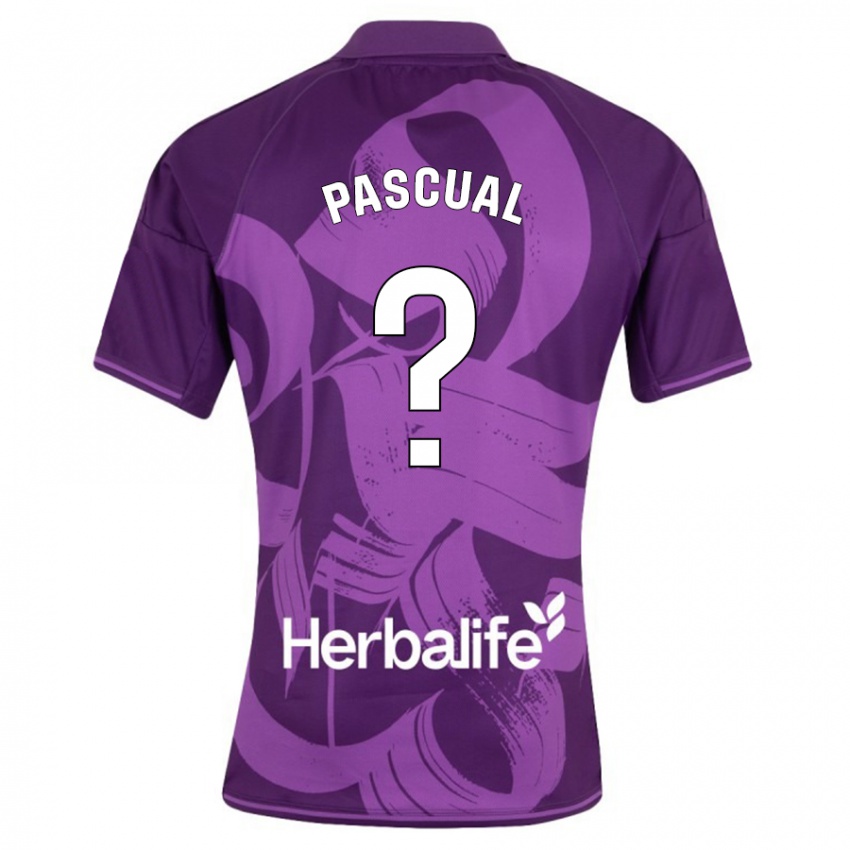 Kinder Adrián Pascual #0 Violett Auswärtstrikot Trikot 2023/24 T-Shirt Schweiz