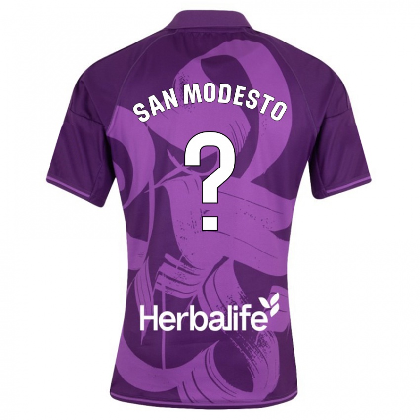 Kinder Hugo San Modesto #0 Violett Auswärtstrikot Trikot 2023/24 T-Shirt Schweiz