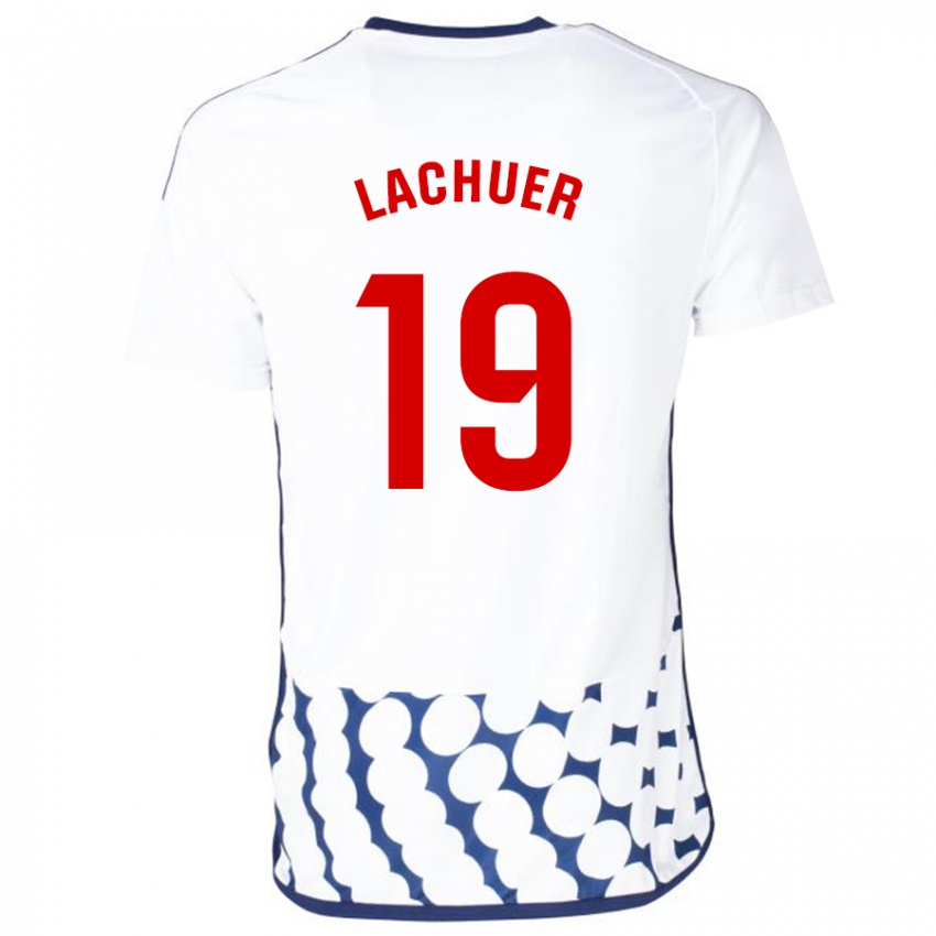 Kinder Mathis Lachuer #19 Weiß Auswärtstrikot Trikot 2023/24 T-Shirt Schweiz