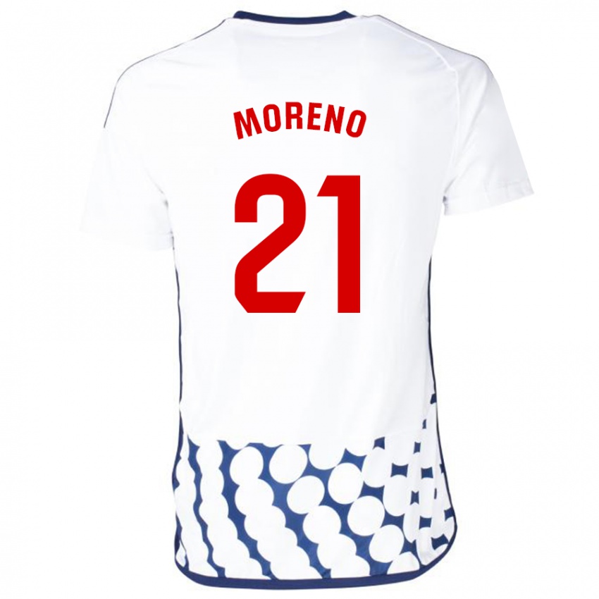 Kinder Diego Moreno #21 Weiß Auswärtstrikot Trikot 2023/24 T-Shirt Schweiz