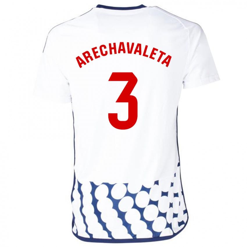 Kinder Jorge Arechavaleta #3 Weiß Auswärtstrikot Trikot 2023/24 T-Shirt Schweiz