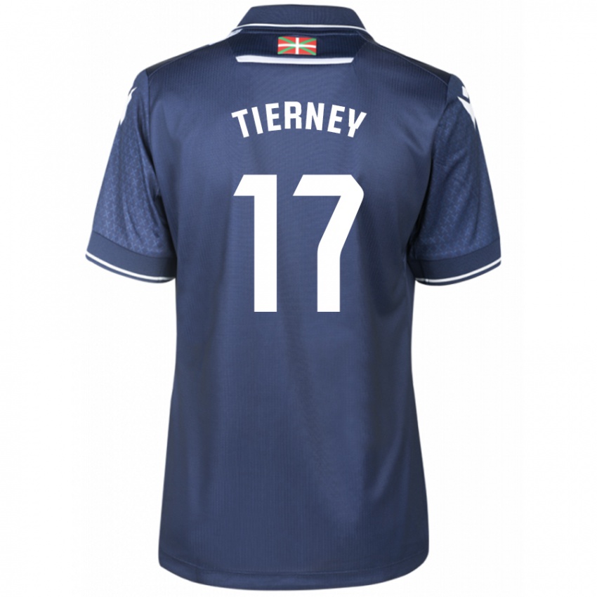 Kinder Kieran Tierney #17 Marine Auswärtstrikot Trikot 2023/24 T-Shirt Schweiz