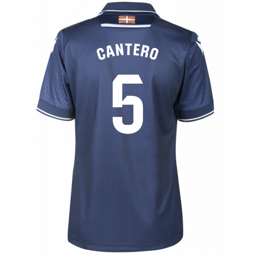 Kinder Yago Cantero #5 Marine Auswärtstrikot Trikot 2023/24 T-Shirt Schweiz