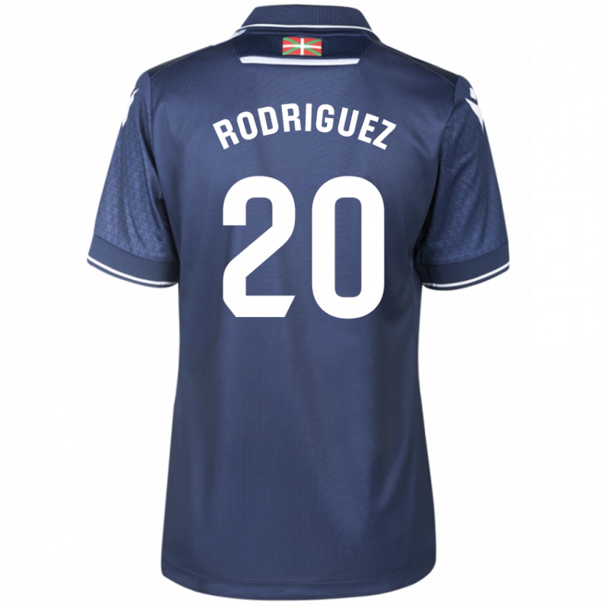 Kinder Mikel Rodriguez #20 Marine Auswärtstrikot Trikot 2023/24 T-Shirt Schweiz