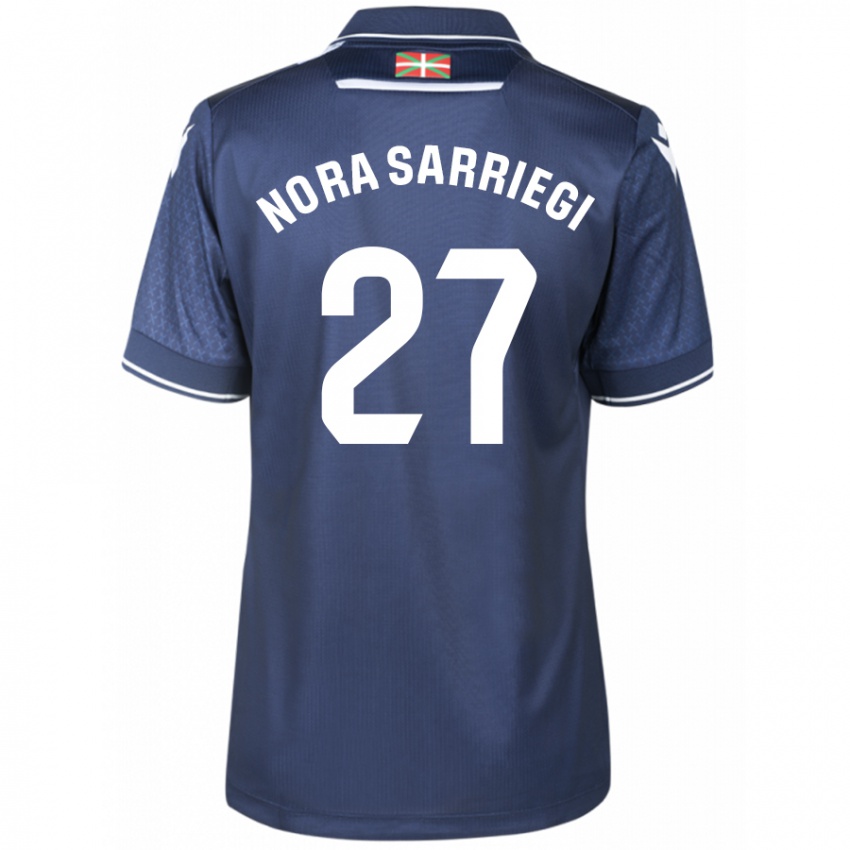 Kinder Nora Sarriegi Galdos #27 Marine Auswärtstrikot Trikot 2023/24 T-Shirt Schweiz