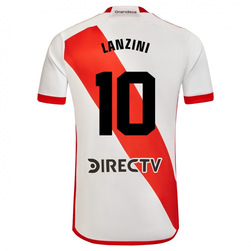 Herren Manuel Lanzini #10 Weiß Rot Heimtrikot Trikot 2023/24 T-Shirt Schweiz