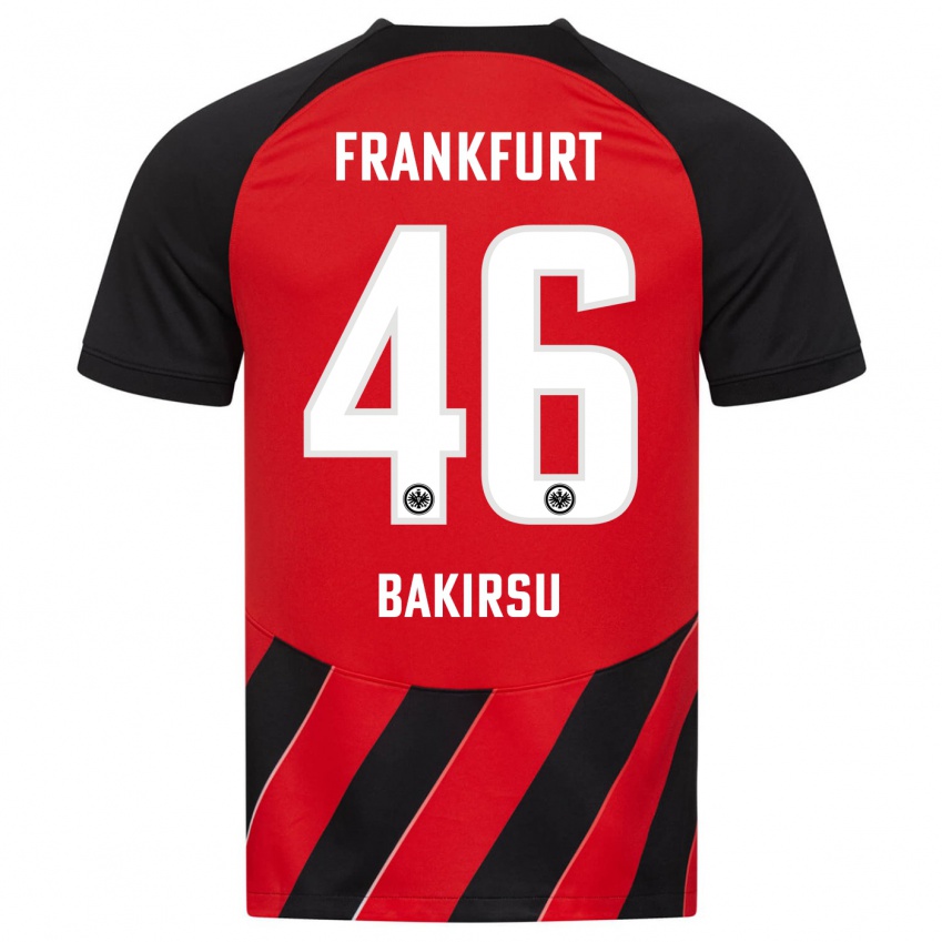 Herren Hüseyin Bakirsu #46 Rot Schwarz Heimtrikot Trikot 2023/24 T-Shirt Schweiz