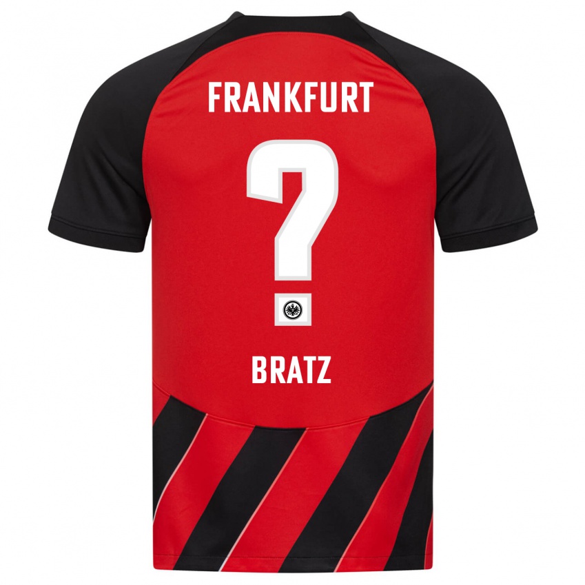 Herren Julian Brätz #0 Rot Schwarz Heimtrikot Trikot 2023/24 T-Shirt Schweiz
