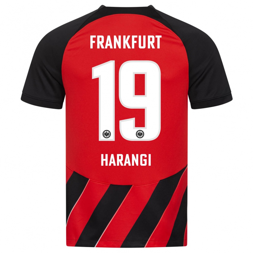 Herren Aiden Harangi #19 Rot Schwarz Heimtrikot Trikot 2023/24 T-Shirt Schweiz